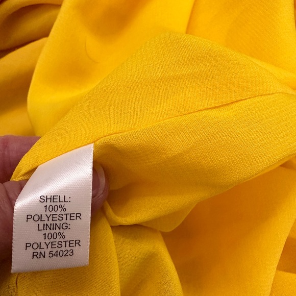 Banana Republic NWT Sunshine Yellow Wedding Guest Halter Tie Neck Dress sz 6 - Picture 13 of 16